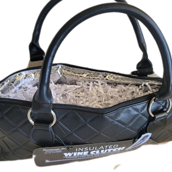 PRIMEWARE Thermal Insulated Wine Clutch with Corkscrew Black - Picture 4 of 6
